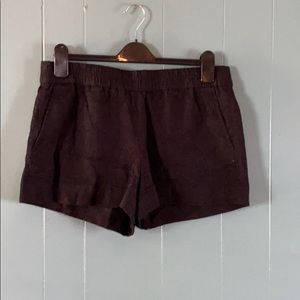 J Crew  Factory pull on black shorts